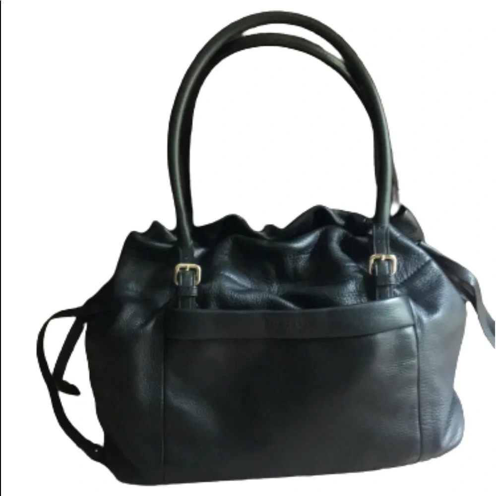 kate spade Westbury opus pebbled black leather satchel